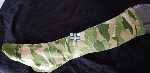 Camouflage green textile short leg cover w/closed toe cover