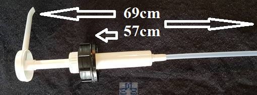 Bomba dosificadora manual compatible con bidones 5 y 10 litros