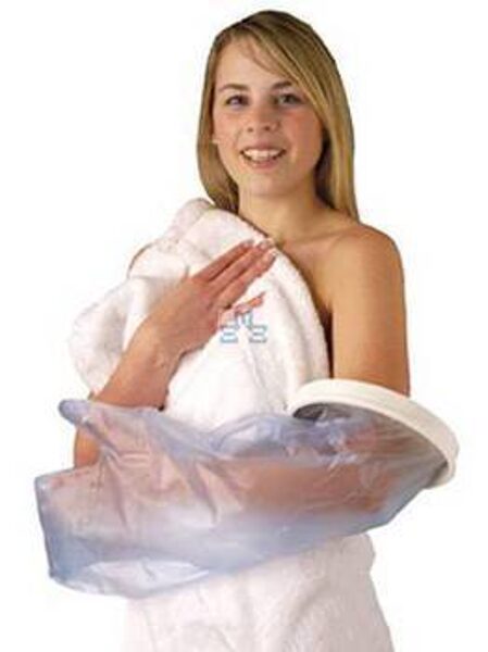 Badebeskytter til underarm voksen 96,95 kr Gipsbeskytter halv arm til bad eller brusebad