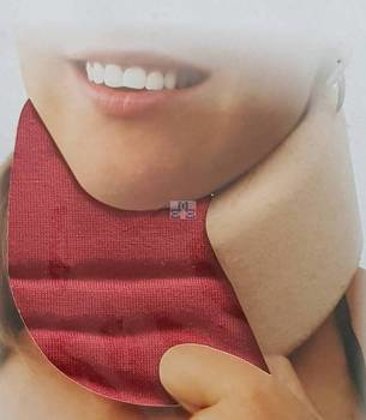 Schutzhülle Halskrause Bezug Halsbandage Himbeere Rot 12,95€