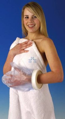 Hand cast cover for showering or bathing