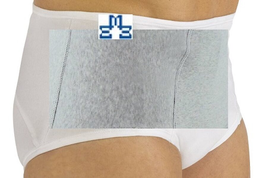 Post-operative hernia underwear Pavis 610 Light grey colour